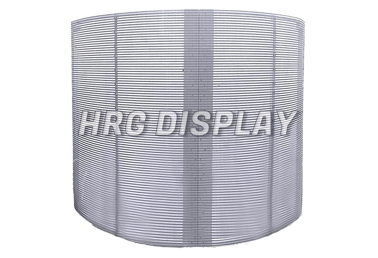 Transparent Arc LED Display